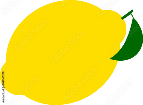 Tableau sur toile Fresh lemon icon vector illustrations