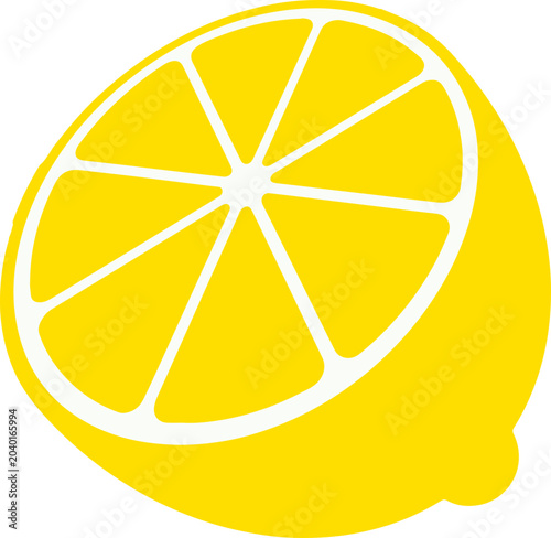 Foto Fresh lemon icon vector illustrations