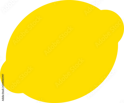 Slika na platnu Fresh lemon icon vector illustrations