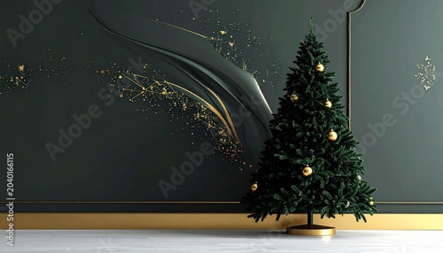 christmas tree and decorations