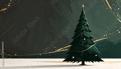 christmas tree in the night