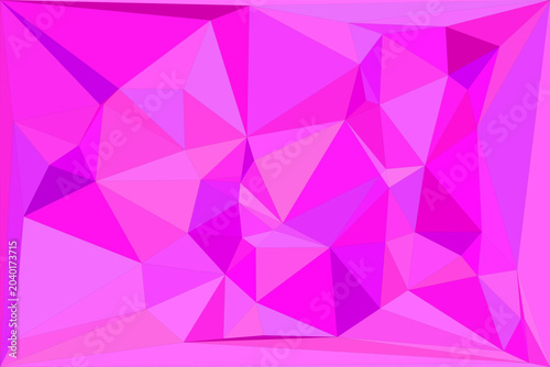 Tableau sur toile Abstract geometric rumpled triangular background, vector illustration graphic design template