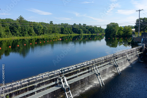 Photos View of the Farmington River in historic Collinsville, in Canton, Connecticut (C