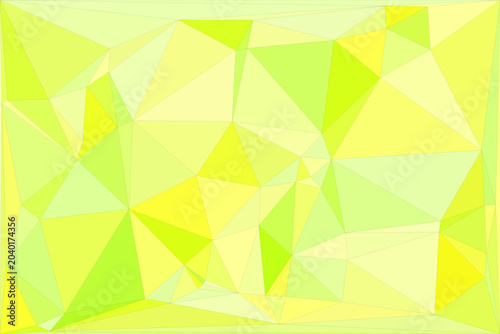 Lime green geometric vector illustration with neon highlights and sharp angular poly mesh.