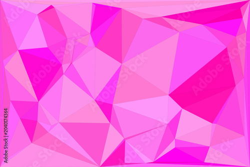 Low poly background with pink and magenta geometric mosaic pattern for creative backdrops.