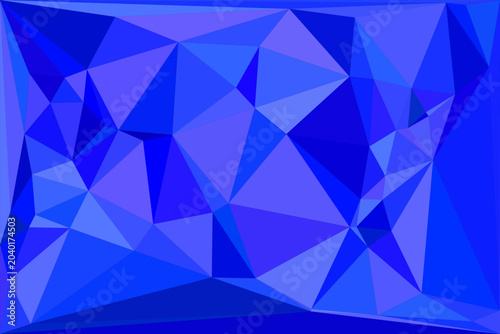Vibrant blue polygonal abstract background with sharp geometric triangles.