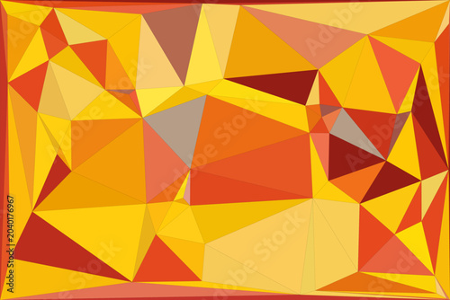 Warm abstract geometric pattern in orange yellow and red shades.