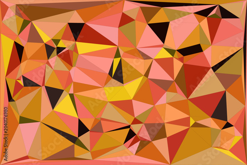 Warm autumn colors geometric triangle pattern for vibrant and artistic digital backdrop.