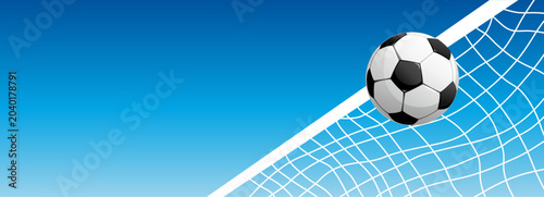 Summer football banner