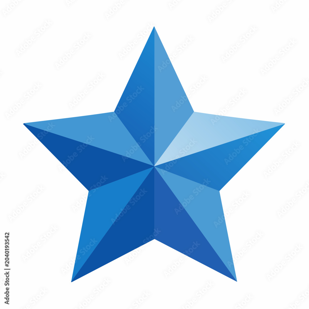 Obraz premium Blue Star Icon