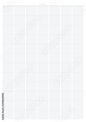 Multi Column Worksheet Printable Editorial Layout Grid for Storyboard Planning and Structured Writing Organization
