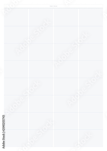 Project Milestone Timeline Worksheet Printable Delivery Schedule Grid for Phase Sequencing and Roadmap Planning