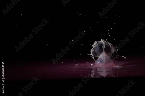 Water drops splashing