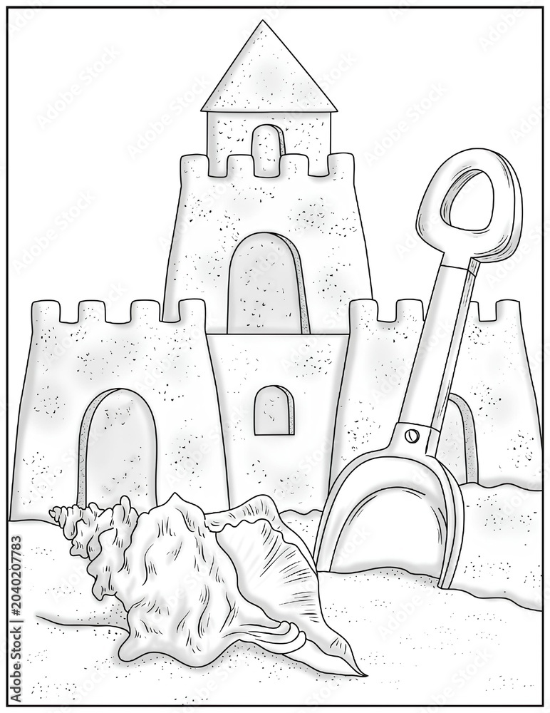 Ταπετσαρία Summer Coloring Pages, Easy & Fun Art Free Time Activity, Back to School