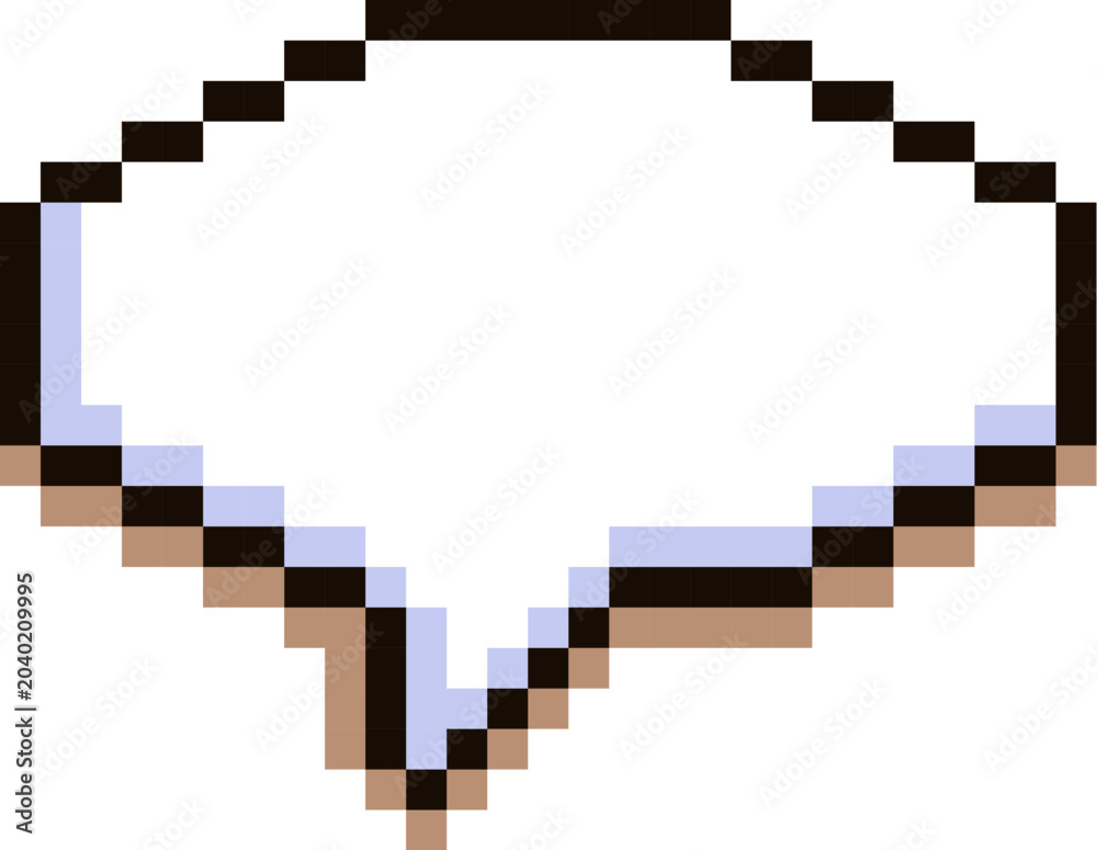 Fototapeta premium Speech Bubble Pixel Retro 8 Bit