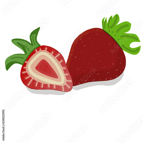 heart shaped strawberry