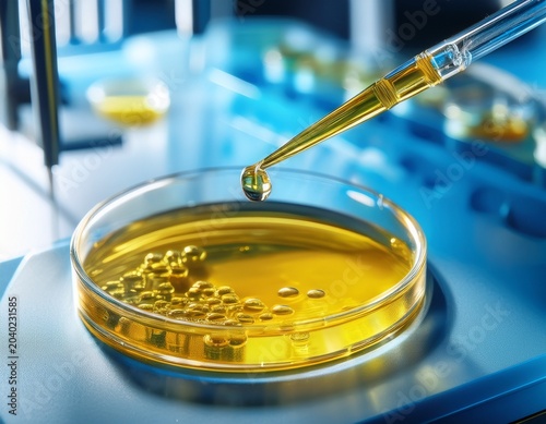 precise micropipette transfers yellow sample for clinical analysis of food in modern science lab this diligent work key part of scientific research and discovery