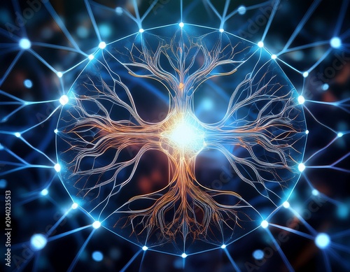 neural network concept for deep learning and machine learning