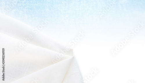 Soft white cloth background for clean and cool summer lifestyle design