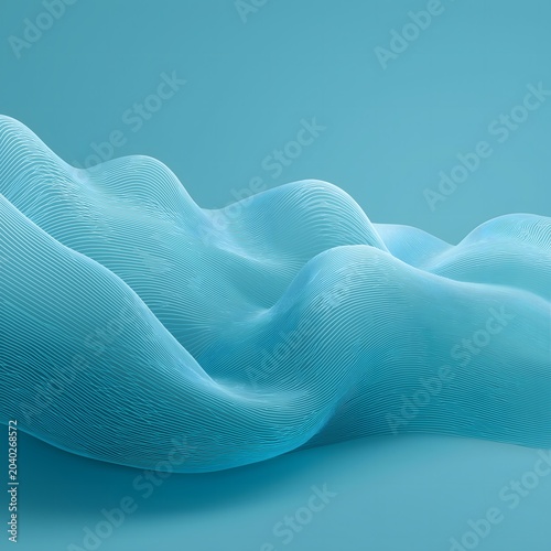 blue wave background, Digital Wave minimal wallpaper