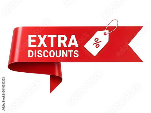 Vibrant red banner with bold white text reading 'EXTRA REPORTS FREE', isolated on transparent background