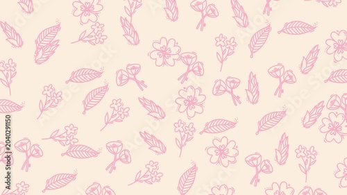 Coquette seamless pattern with flower. Vintage preppy girly background for Valentine's day, wedding, birthday, fabric, wrapping paper, textile, wallpaper.
