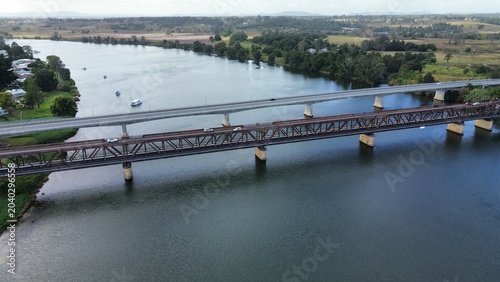 Bild auf Leinwand Historic Grafton Bridge Crossing Clarence River in New South Wales, Australia