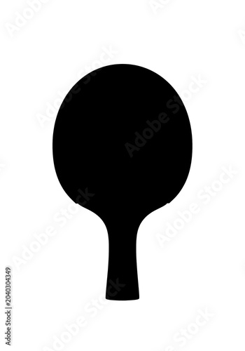Table tennis racket silhouette icon