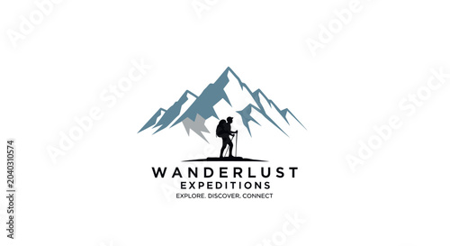 Foto Wanderlust Expeditions Logo Design.