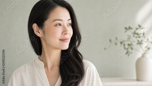 Japanese Woman With Modern Wellness Portrait