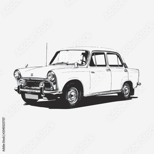 classic sedan vector