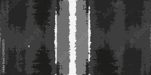Vertical striped pattern grayscale abstract texture with distressed edges