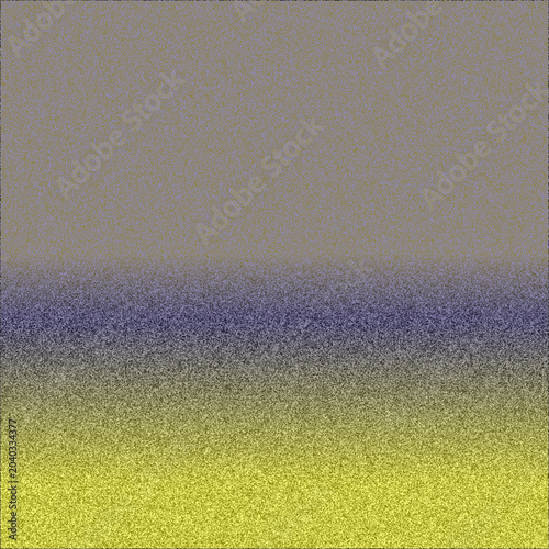 Cuadro en lienzo Gradient background shows a dusty taupe shifting into a bright yellow textured noise field surface