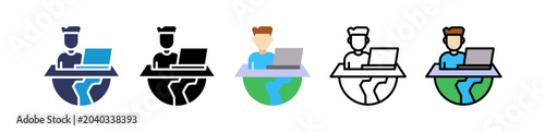 Foto Work Anywhere multiple icon