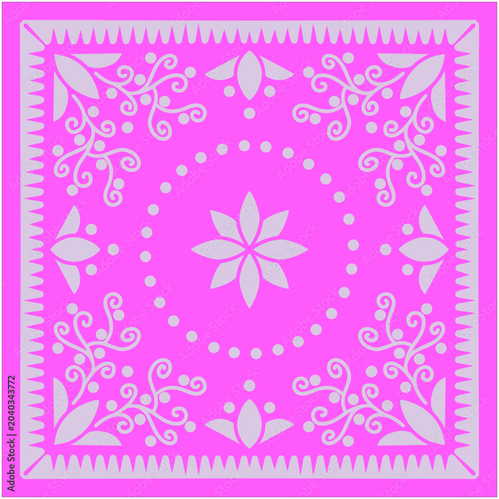 Fototapeta premium bandana design illustration vector swirl
