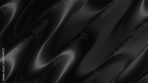 Abstract Light Reflective Ripples on Black Surface Milky Water Waves Flow Smooth Satin Crumples V 02