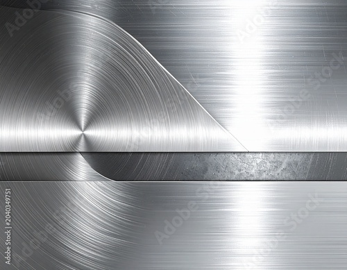 Premium brushed stainless steel metal texture background with subtle reflections
