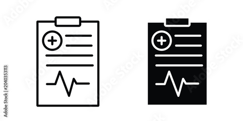 Foto Health report icon vector