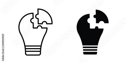 Foto Problem solving icon vector