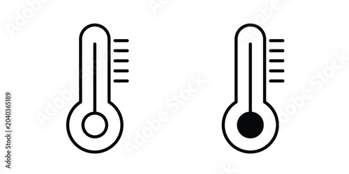 Schilderij op canvas Temperature icon vector
