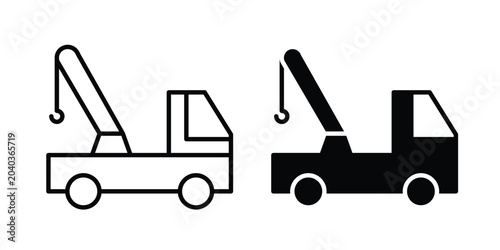 Fotografie Tow truck icon vector