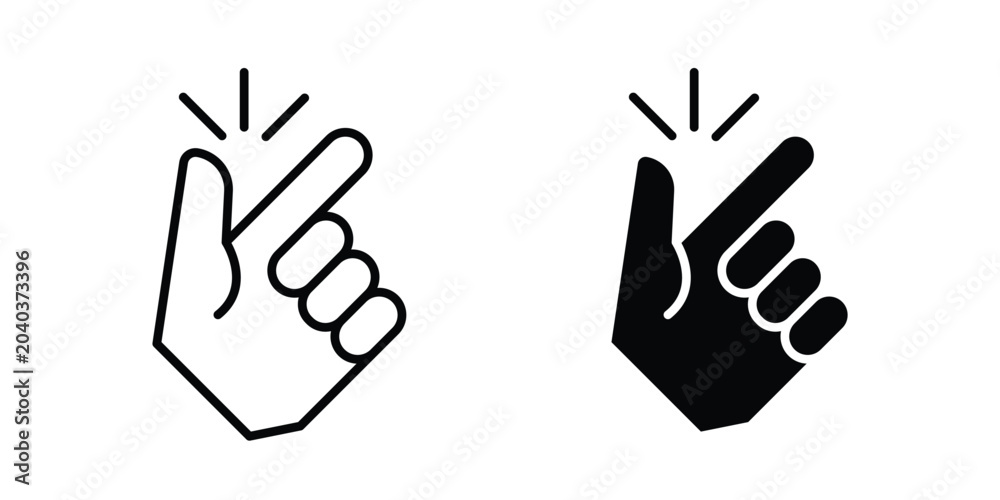 Fototapeta premium Easy to use icon graphic element set in black linear and clipatrt.