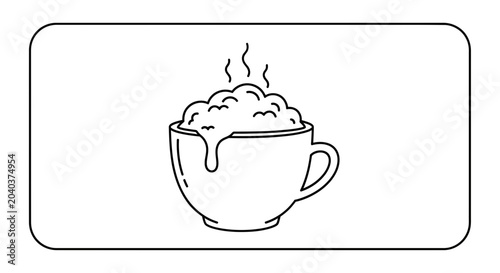 hot chocolate in a cup