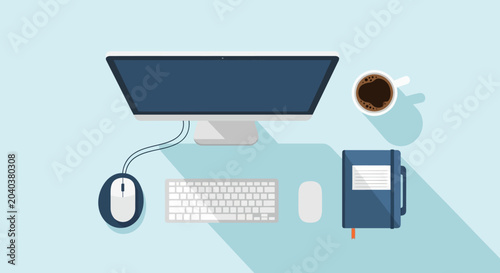Ergonomic Left-Handed Office Desk Setup for Enhanced Productivity and Comfort