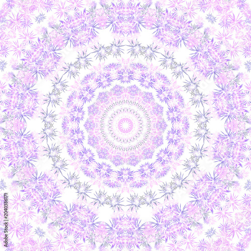pink and blue mandala