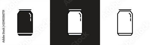 Foto Soda can icon set