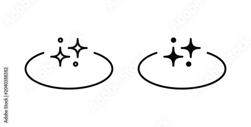 Foto Clean surface icon, outline style icon for web. vector graphics