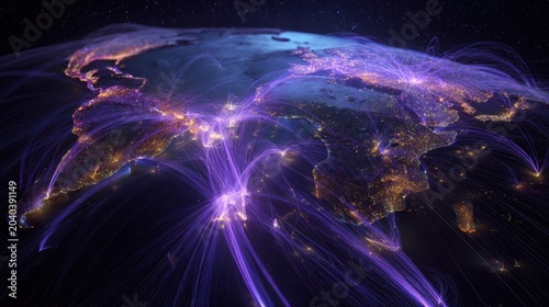 Global Data Map with AI Connection