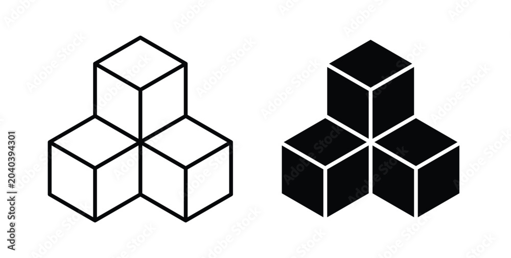 Obraz premium Inventory icon, outline style icon for web. vector graphics