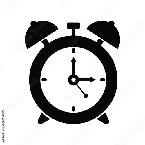 Принти на полотні Alarm clock icon vector illustration